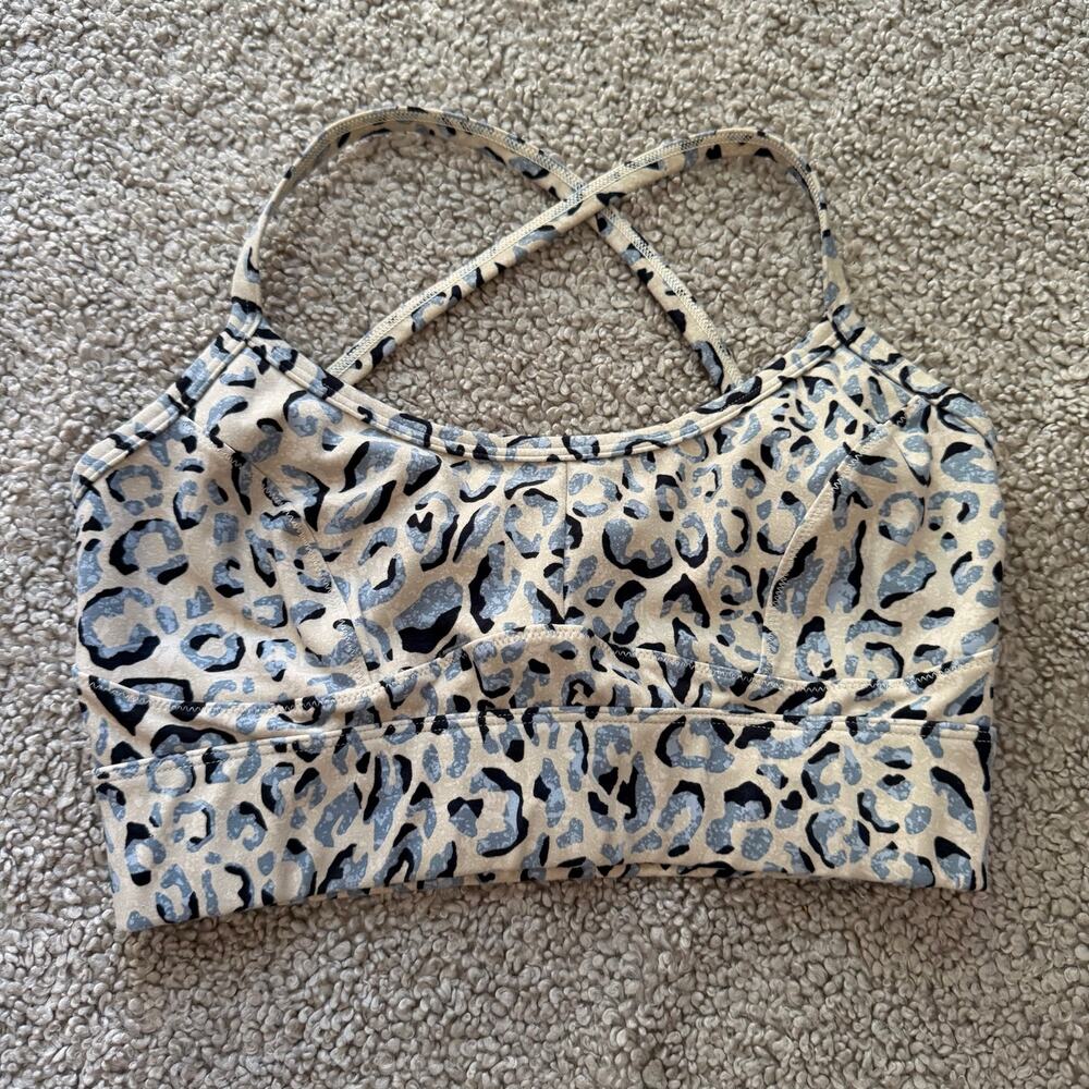 Varley Irena Sports Bra Animal Print Size Small